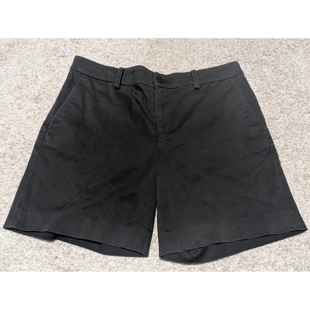 Lauren Ralph Lauren Shorts Women‎ 6 Black Chino Mid Rise Stretch Cotton Classic